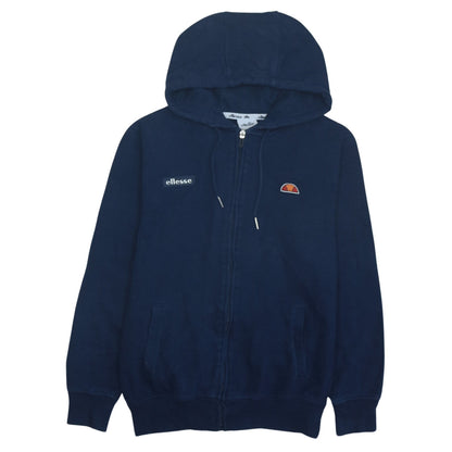 Womens UK Size 10 ellesse Blue Full Zip Hoodie