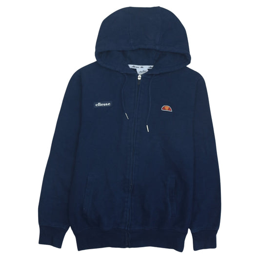 Womens UK Size 10 ellesse Blue Full Zip Hoodie