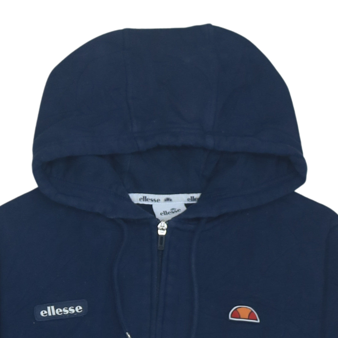 Womens UK Size 10 ellesse Blue Full Zip Hoodie