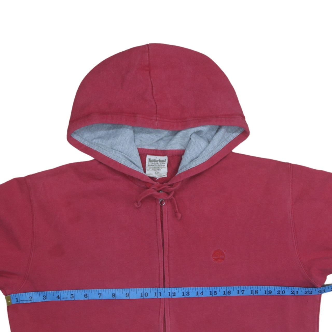 Mens UK Size S Timberland Red Full Zip Hoodie