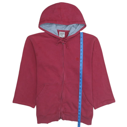 Mens UK Size S Timberland Red Full Zip Hoodie
