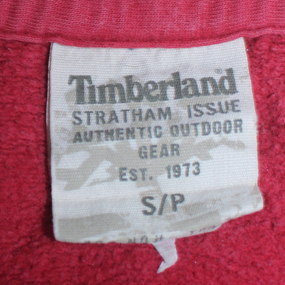 Mens UK Size S Timberland Red Full Zip Hoodie