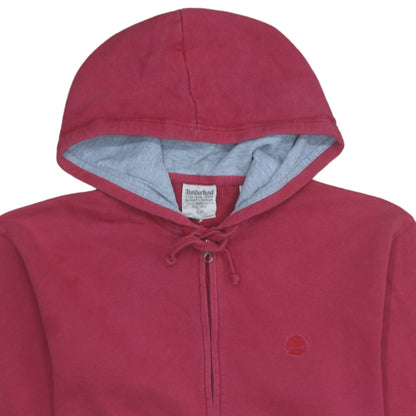 Mens UK Size S Timberland Red Full Zip Hoodie