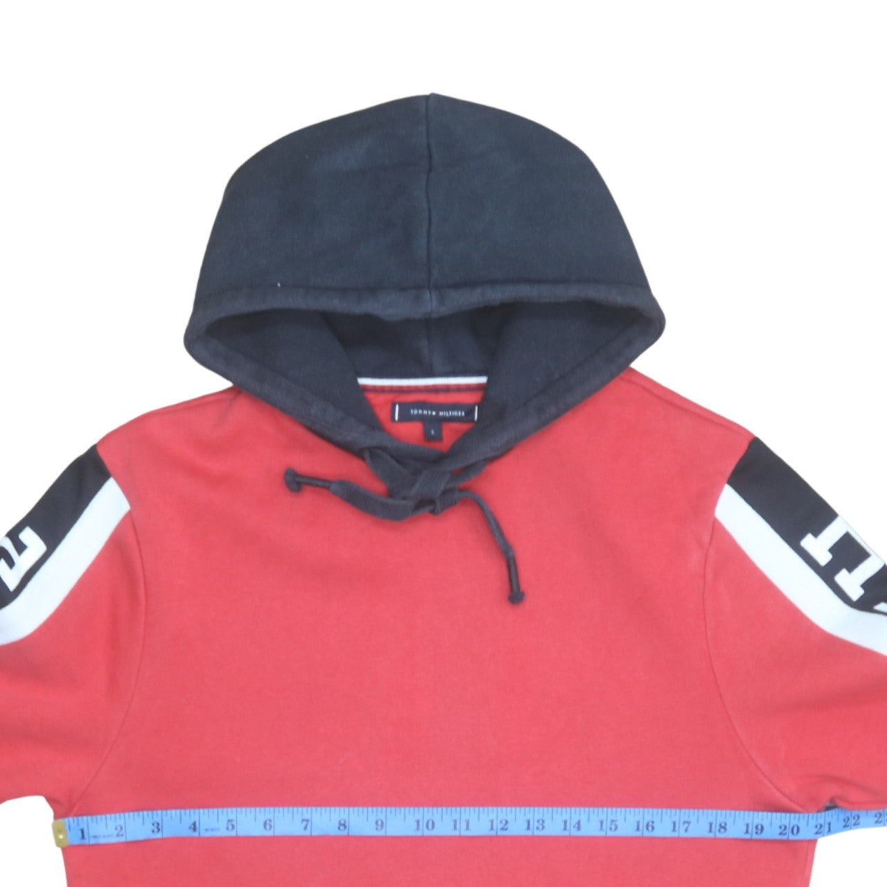 Mens UK Size S Tommy Hilfiger Red Pullover Hoodie