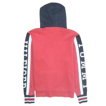 Mens UK Size S Tommy Hilfiger Red Pullover Hoodie