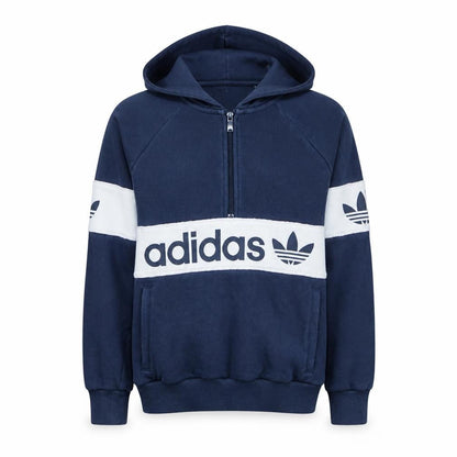 Womens UK Size 6 adidas Blue Pullover Hoodie