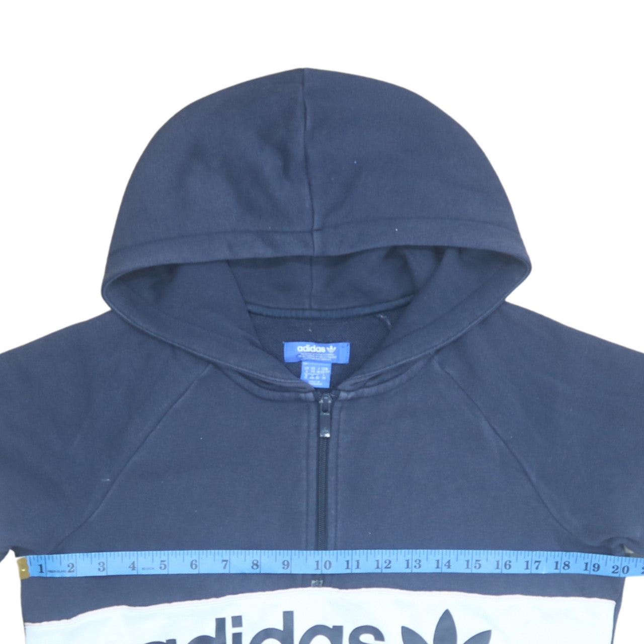 Womens UK Size 6 adidas Blue Pullover Hoodie