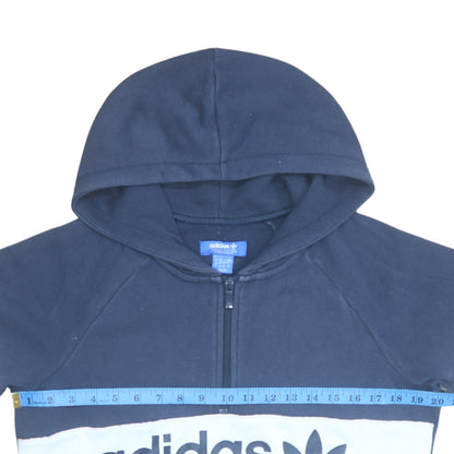 Womens UK Size 6 adidas Blue Pullover Hoodie