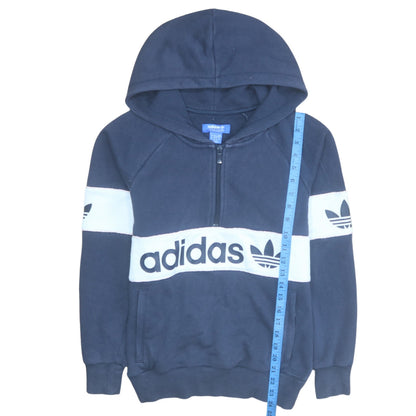 Womens UK Size 6 adidas Blue Pullover Hoodie