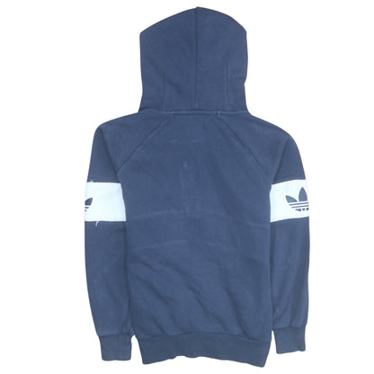 Womens UK Size 6 adidas Blue Pullover Hoodie