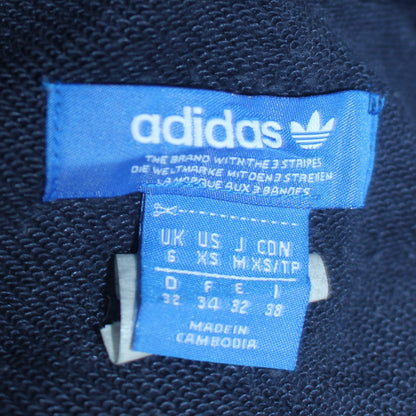 Womens UK Size 6 adidas Blue Pullover Hoodie