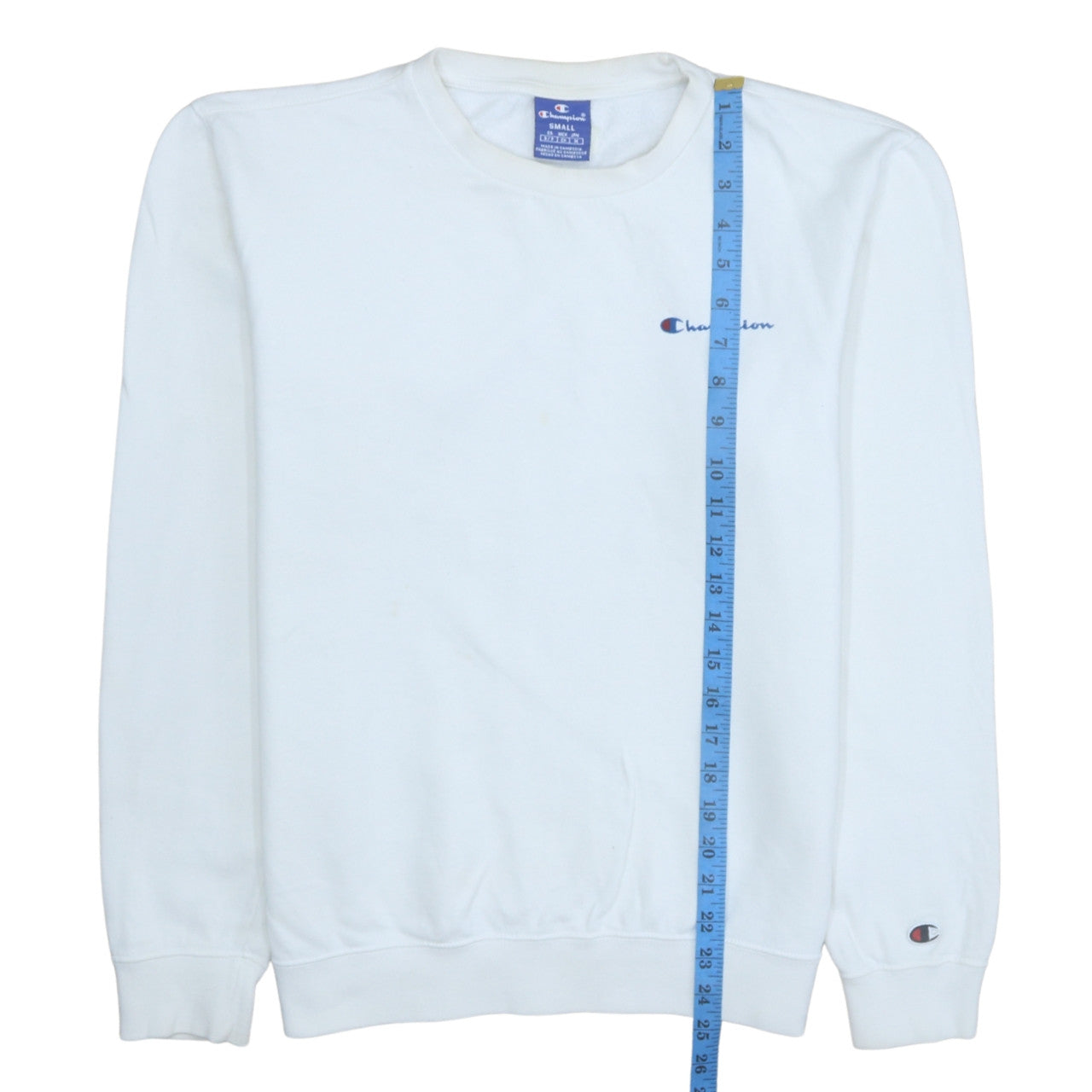 Womens UK Size S Champion White Pullover Sweatshirt