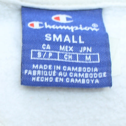 Womens UK Size S Champion White Pullover Sweatshirt