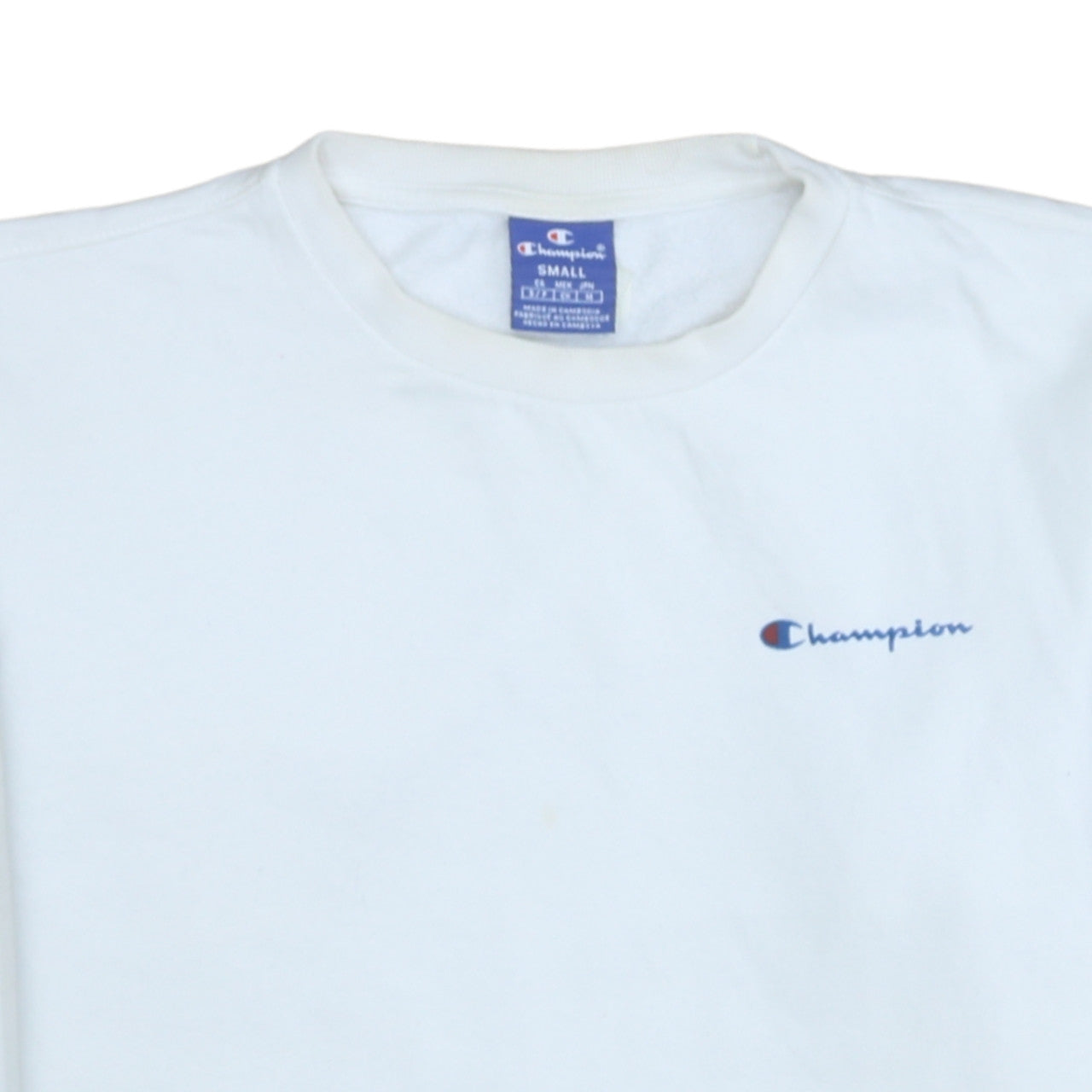 Womens UK Size S Champion White Pullover Sweatshirt