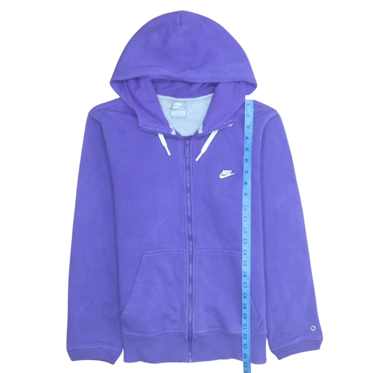 Mens UK Size S Nike Purple Full Zip Hoodie
