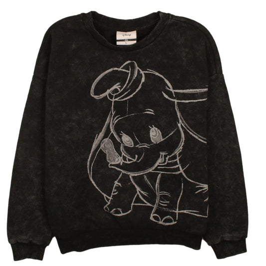 Womens UK Size L Disney Black Pullover Sweatshirt