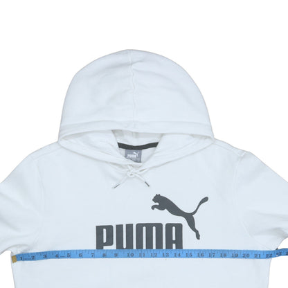 Mens UK Size M PUMA White Pullover Hoodie