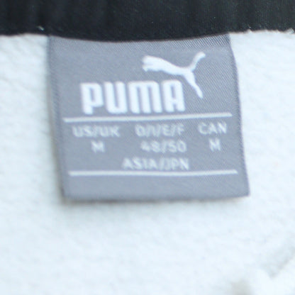Mens UK Size M PUMA White Pullover Hoodie
