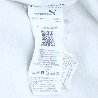 Mens UK Size M PUMA White Pullover Hoodie