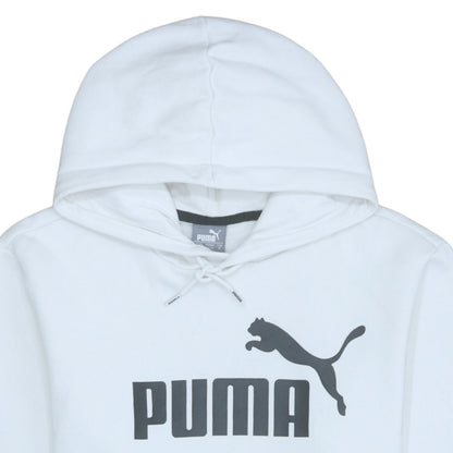 Mens UK Size M PUMA White Pullover Hoodie