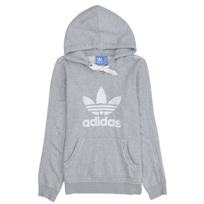 Womens UK Size 10 adidas Grey Pullover Hoodie