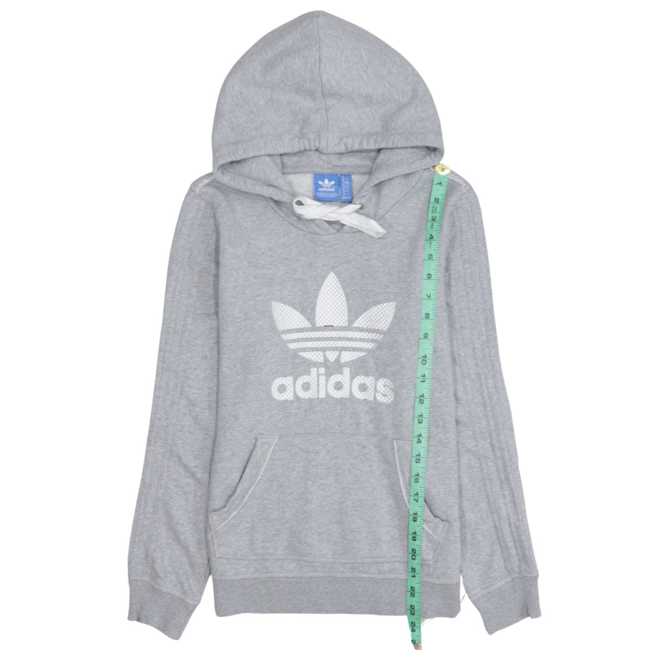 Womens UK Size 10 adidas Grey Pullover Hoodie