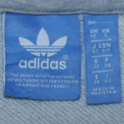 Womens UK Size 10 adidas Grey Pullover Hoodie