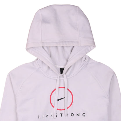 Mens UK Size M Nike White Pullover Hoodie