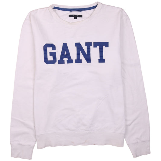 Mens UK Size L GANT White Pullover Sweatshirt