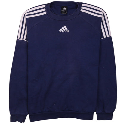 Mens UK Size M adidas Blue Pullover Sweatshirt