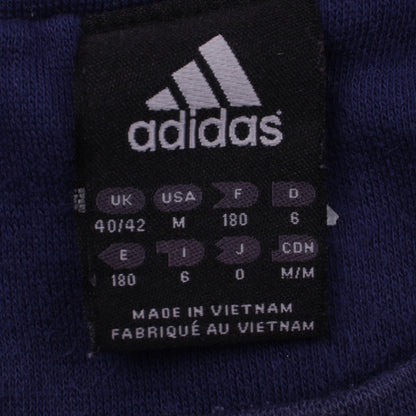 Mens UK Size M adidas Blue Pullover Sweatshirt