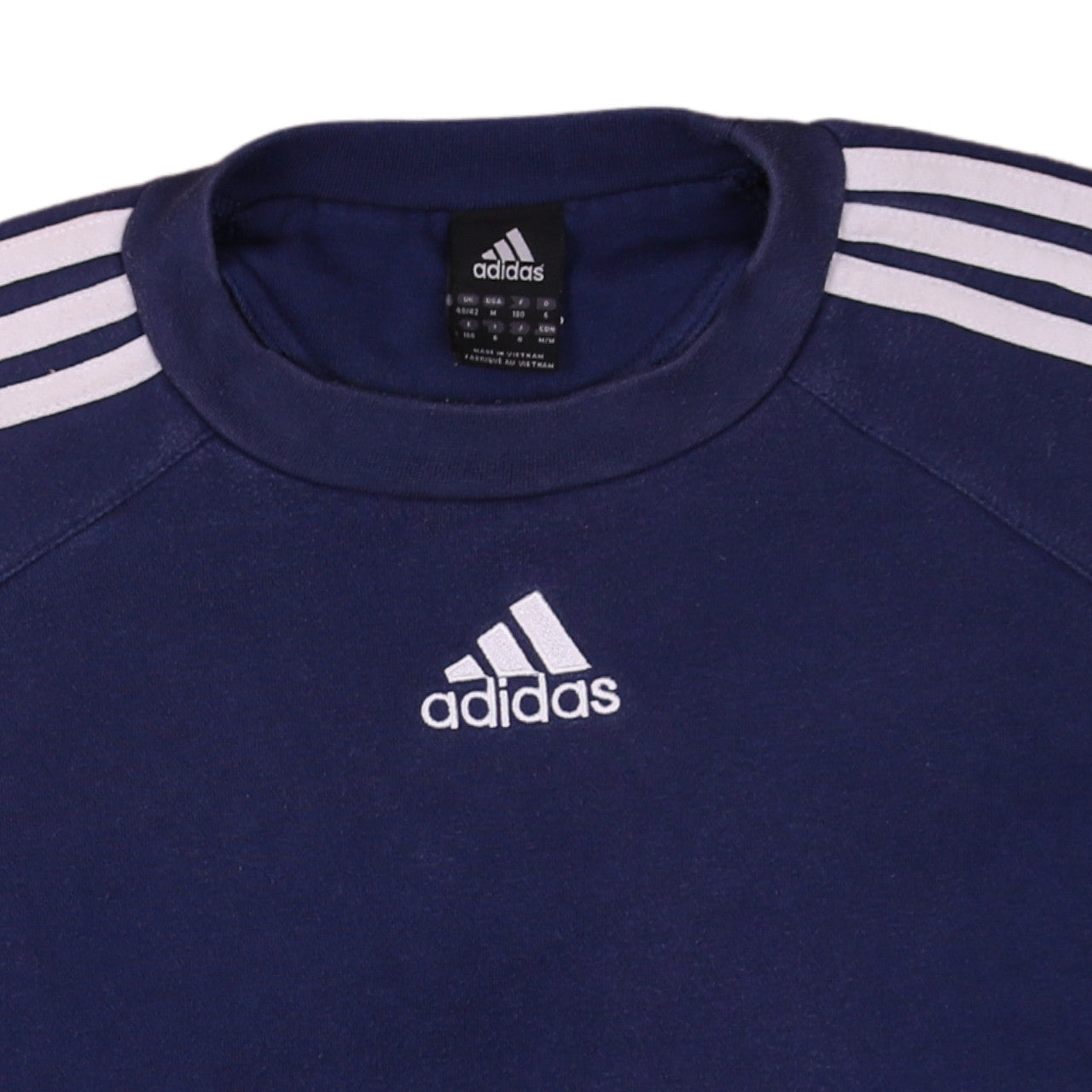 Mens UK Size M adidas Blue Pullover Sweatshirt
