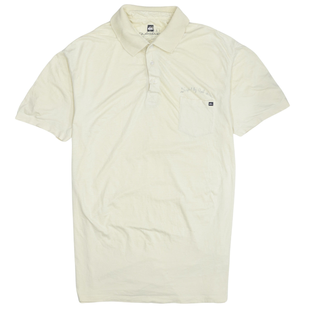 Mens UK Size L Quiksilver Cotton Polo Shirt