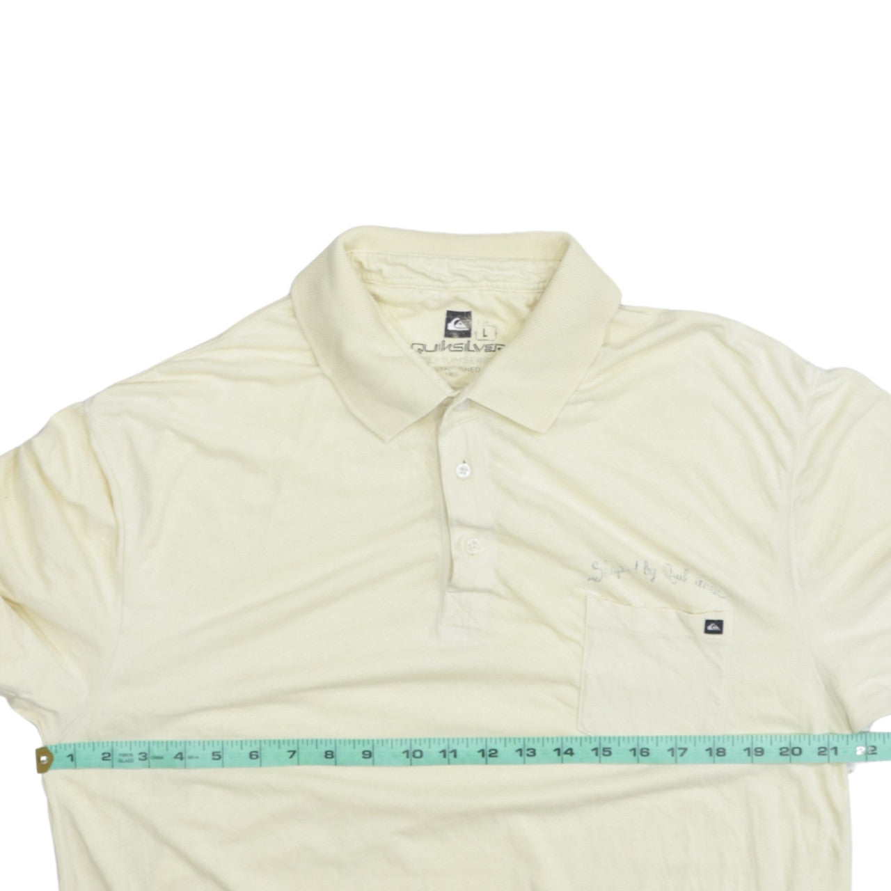 Mens UK Size L Quiksilver Cotton Polo Shirt