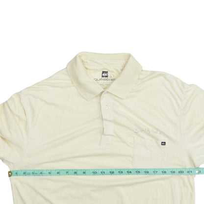 Mens UK Size L Quiksilver Cotton Polo Shirt