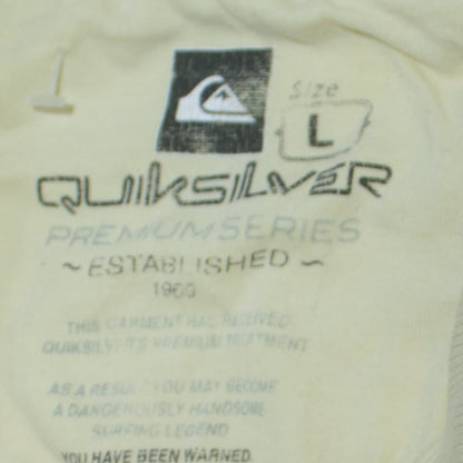 Mens UK Size L Quiksilver Cotton Polo Shirt