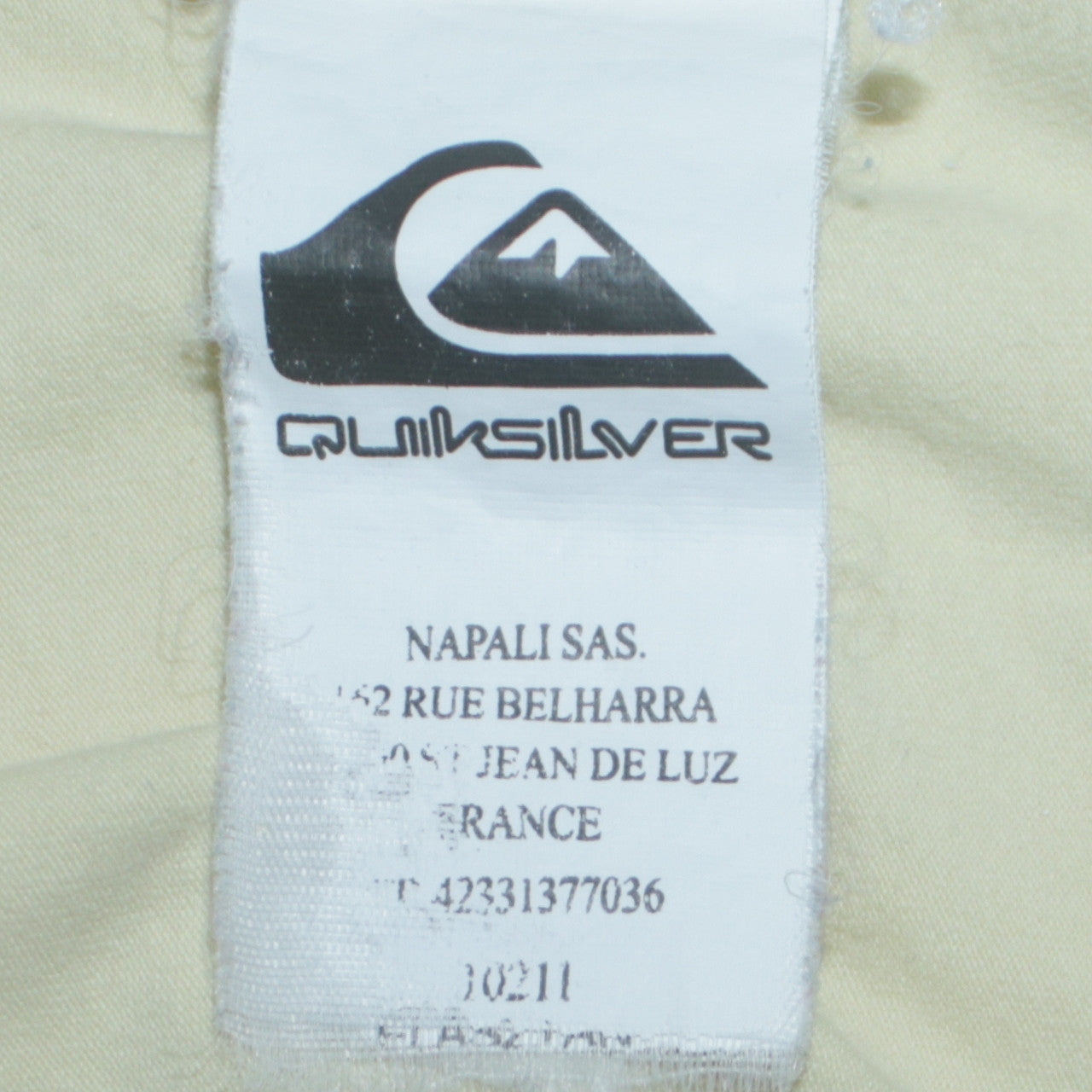 Mens UK Size L Quiksilver Cotton Polo Shirt