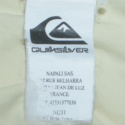 Mens UK Size L Quiksilver Cotton Polo Shirt