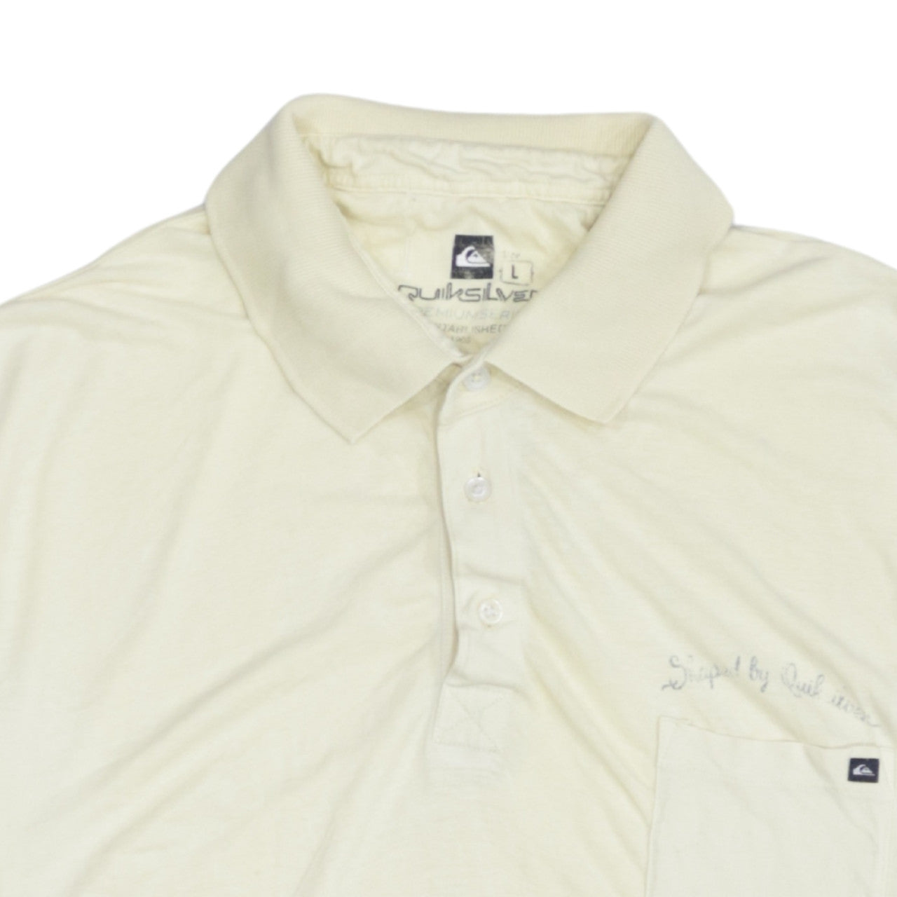 Mens UK Size L Quiksilver Cotton Polo Shirt