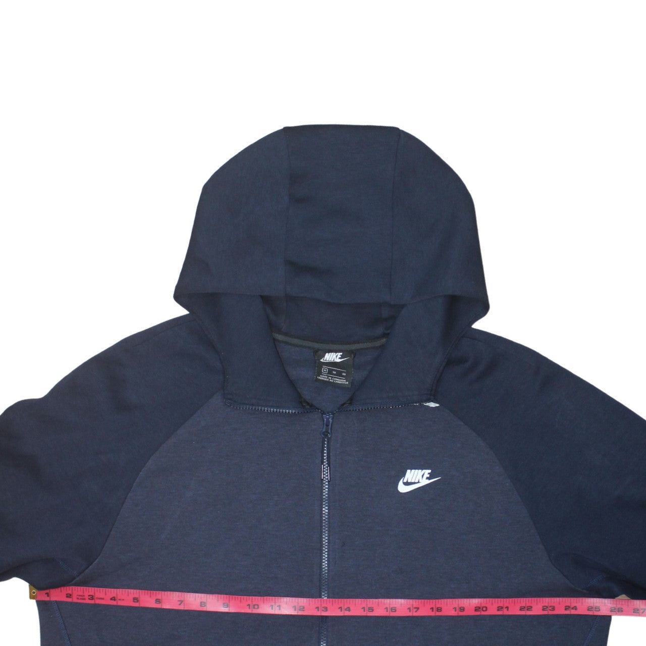 Mens UK Size XL Nike Blue Full Zip Hoodie