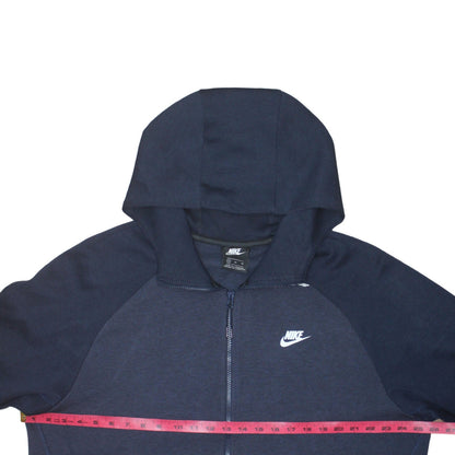 Mens UK Size XL Nike Blue Full Zip Hoodie