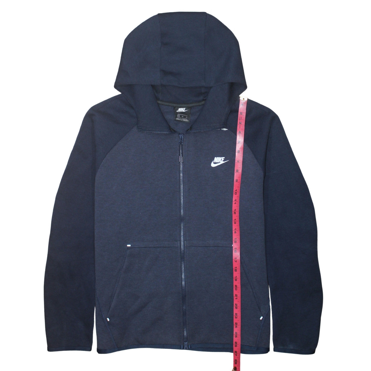 Mens UK Size XL Nike Blue Full Zip Hoodie