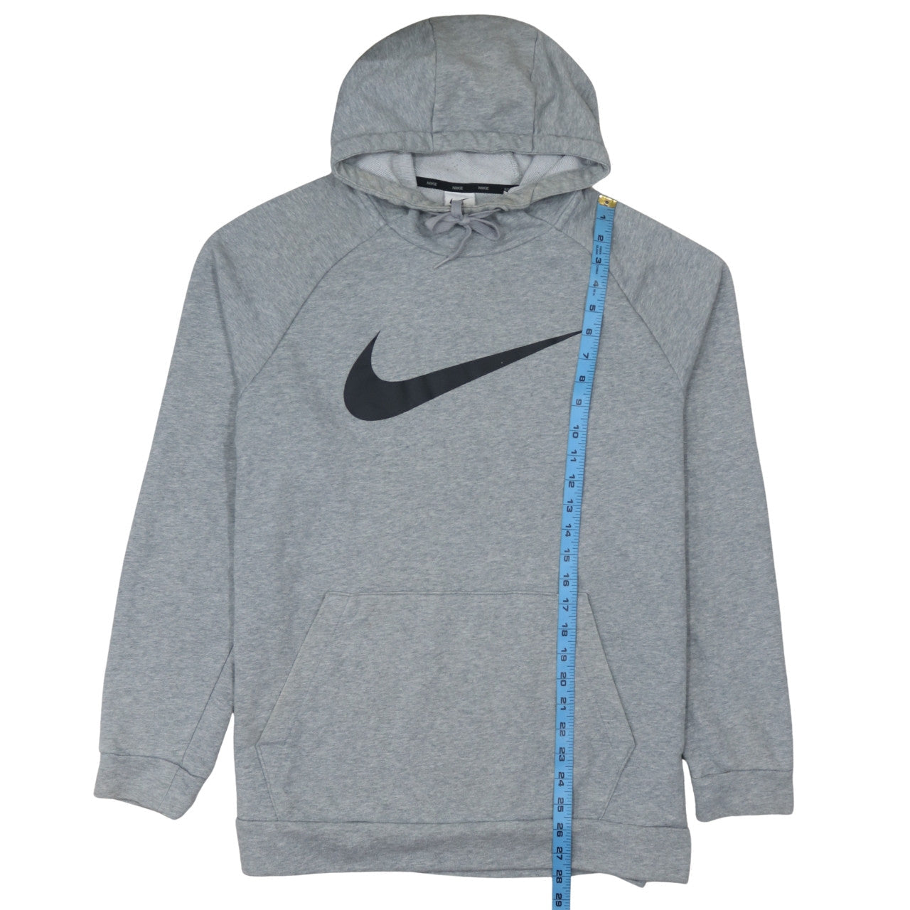 Mens UK Size L Nike Grey Pullover Hoodie