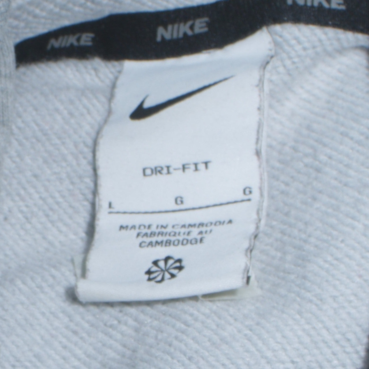 Mens UK Size L Nike Grey Pullover Hoodie