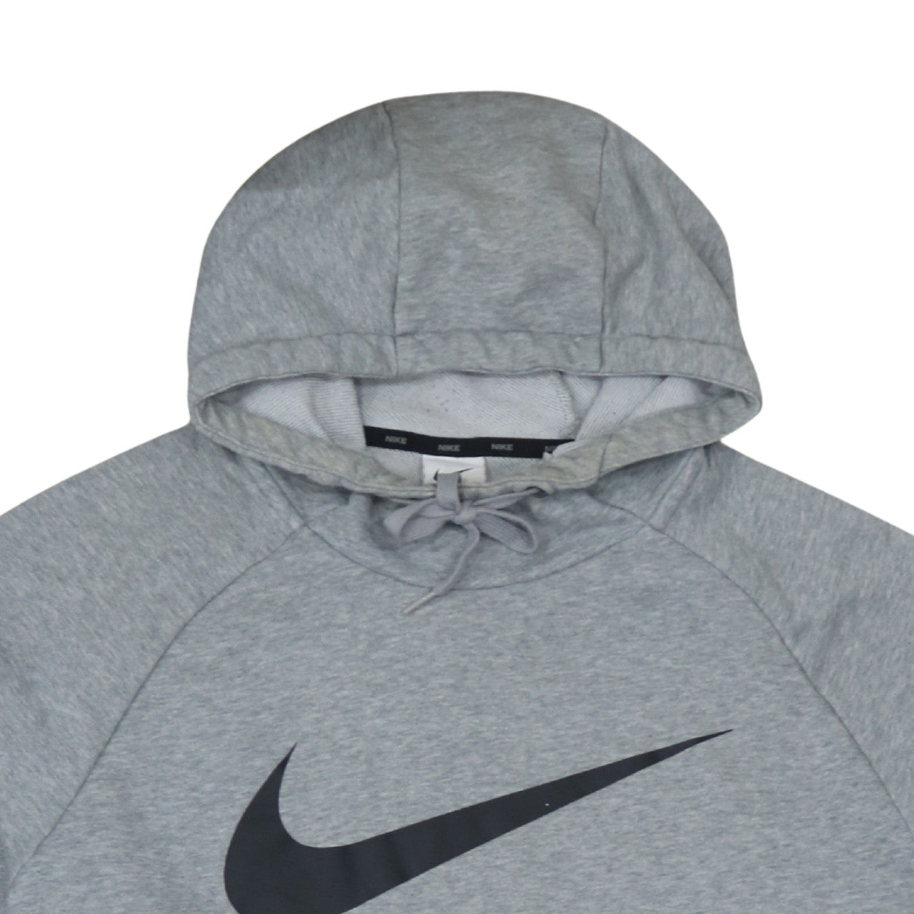 Mens UK Size L Nike Grey Pullover Hoodie