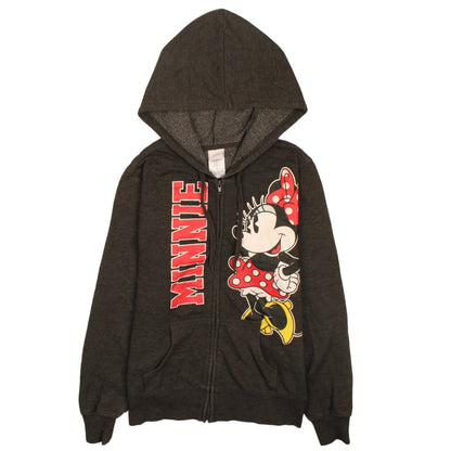 Teens UK Size M Disney Black Full Zip Hoodie