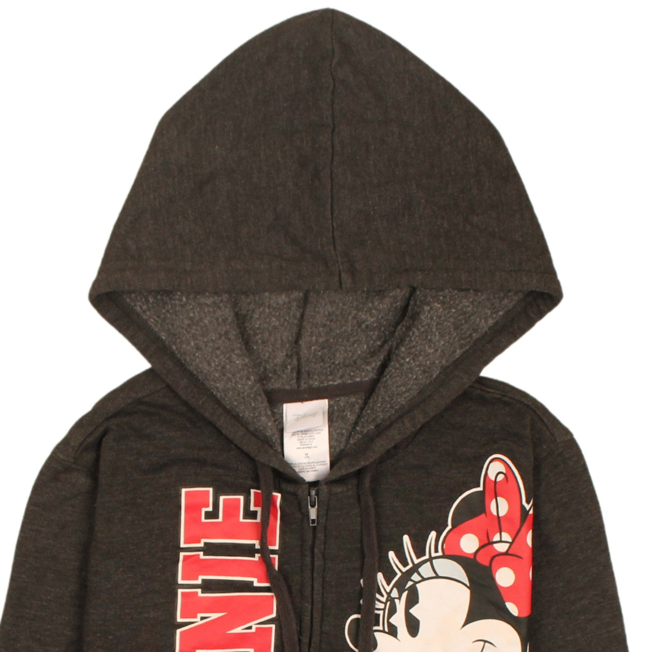 Teens UK Size M Disney Black Full Zip Hoodie