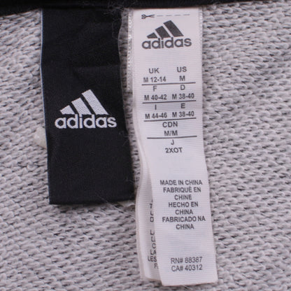 Womens UK Size M adidas Grey Full Zip Hoodie
