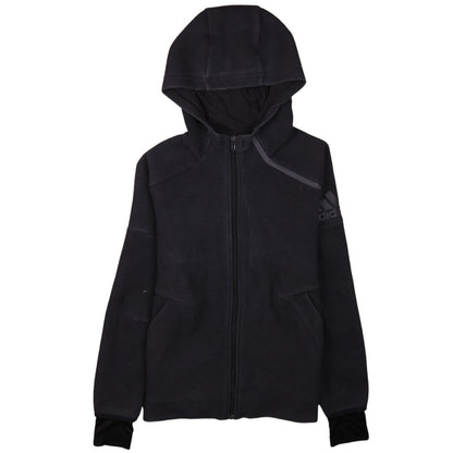 Boys UK Size 11-12 Years adidas Black Full Zip Hoodie
