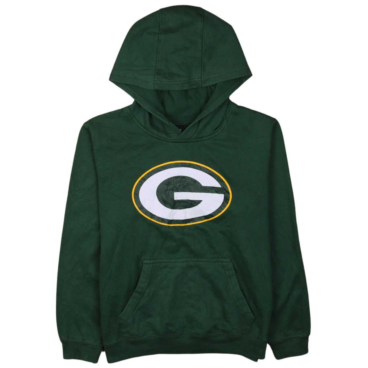 Boys UK Size 10-12 Years NFL Team Apparel Green Pullover Hoodie